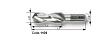 Сверла ∅ 1,0-10,2 мм шлифованные с 6-ти гранным хвостовиком серия 1104 07 Bohrcraft